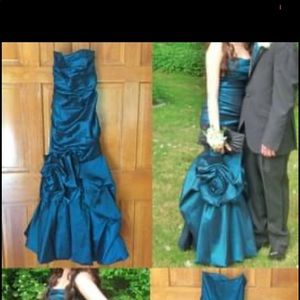 Prom or formal teal dress